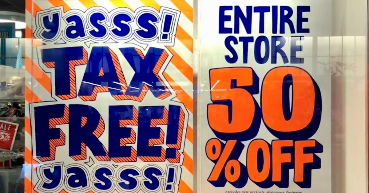 TaxFree Shopping Coming to 10 States with Sales Tax Holidays this