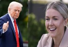 Trump’s bizarre statement about his press secretary: “That beautiful face and lips like a machine gun.”